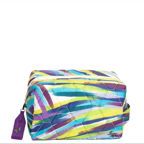 NEW! Lug Bumper Cosmetic Case, Brushstrokes Multi, NWT, sealed in original pkg - Picture 3 of 3